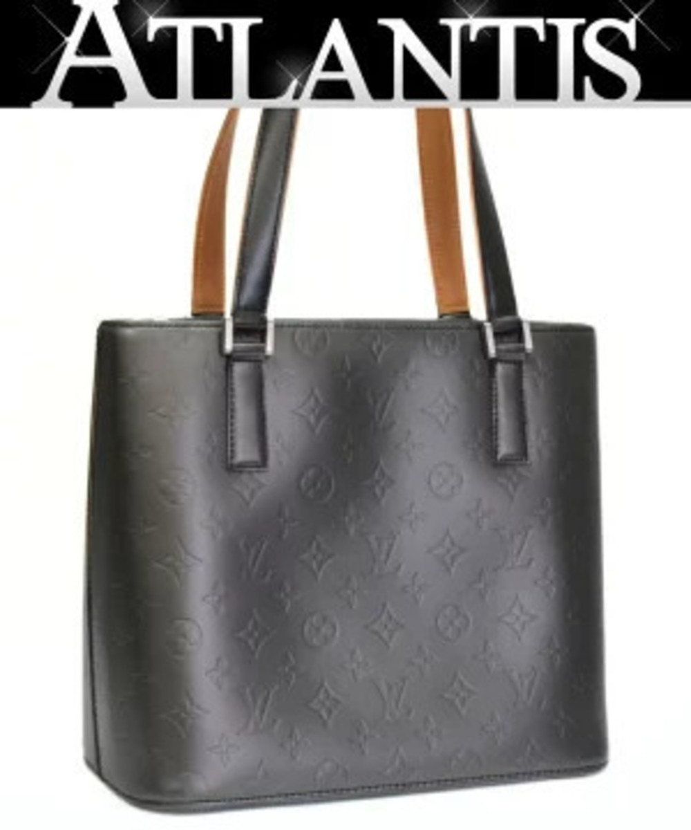 LOUIS VUITTON Stockton Tote Bag Monogram Matte Black